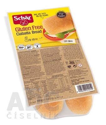 Schär Ciabatta žemle bezgluténové predpečené 4x50 g