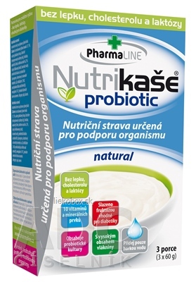 Nutrikaša probiotic natural 3x60 g