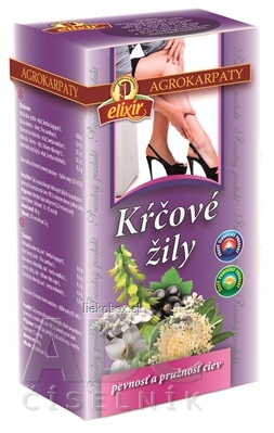 AGROKARPATY KŔČOVÉ ŽILY bylinný čaj čistý prírodný produkt 20x2 g