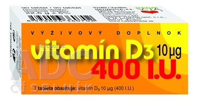 NATURVITA VITAMÍN D3 10 μg 90 tbl