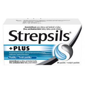 Strepsils PLUS pastilky 24 ks