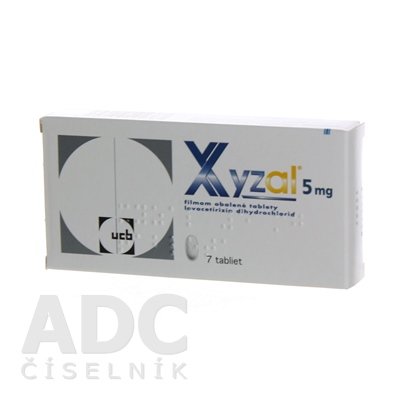 Xyzal tbl flm 5 mg 7 ks