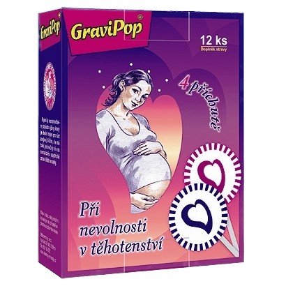GraviPop lízanka pre tehotné ženy 12 ks