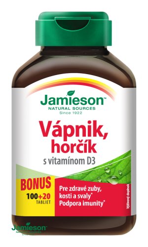 Jamieson Vápnik, horčík s vitamínom D3 120 tbl