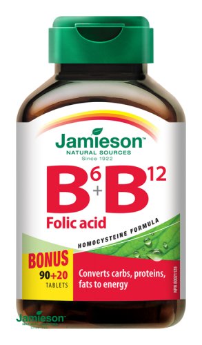 Jamieson Vitamíny B6, B12 a kyselina listová 110 tbl