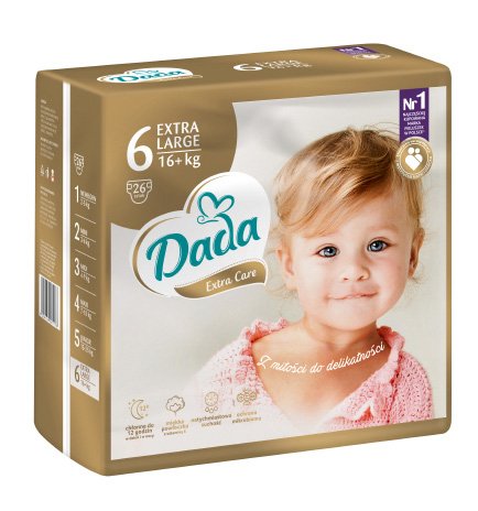 DADA Extra Care XL, veľ. 6, 26 ks
