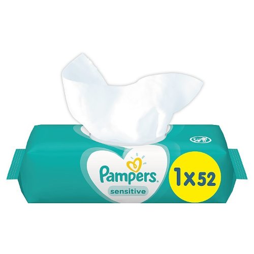 PAMPERS Baby Wipes Sensitive 52 ks