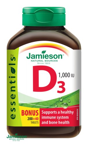Jamieson Vitamín D3 1000 IU 240 tbl