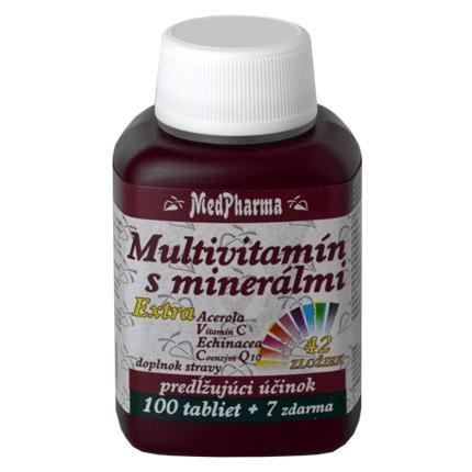 MedPharma Multivitamín s minerálmi extra 42 zložiek 100+7 tbl zadarmo