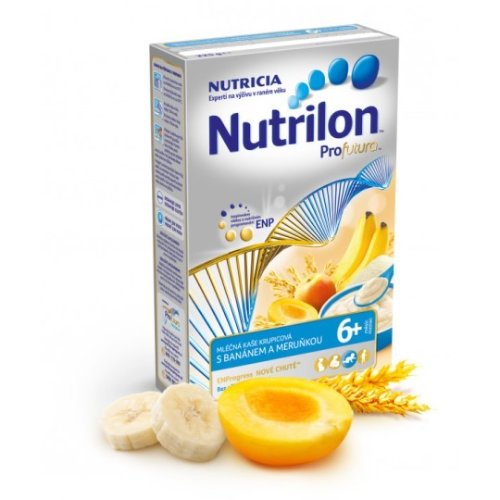 Nutrilon Profutura obilno-mliečna kaša krupicová s banánom a marhuľou 225 g