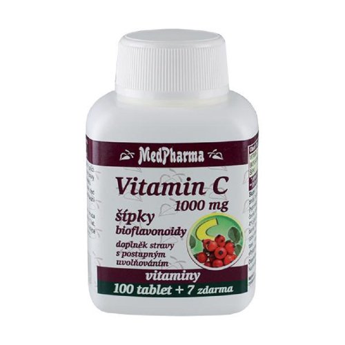 MedPharma Vitamín C 1000mg so šípkami 100+7tbl zadarmo