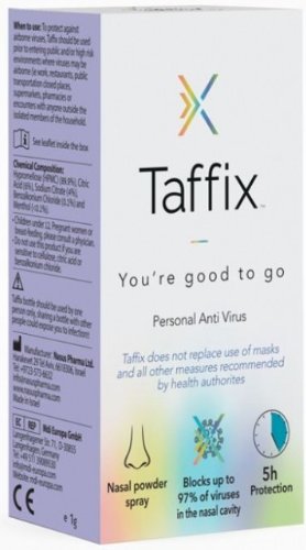 Taffix nosový práškový sprej 1g