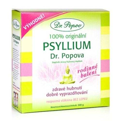 DR. POPOV PSYLLIUM rozpustná vláknina 500 g