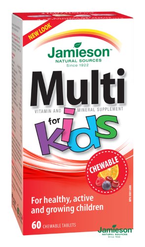 JAMIESON Kids Multivitamín tablety na cmúľanie pre deti so železom 60 tbl