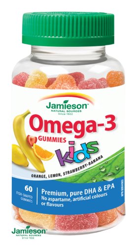 JAMIESON Omega-3 Gummies KIDS 60 ks