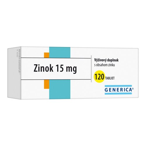 GENERICA Zinok 15 mg 120 tbl