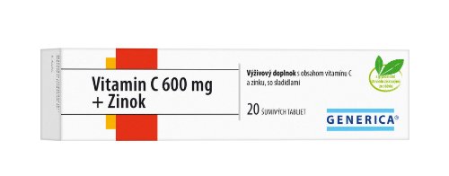 GENERICA Vitamin C 600 mg + Zinok tbl eff 20 ks