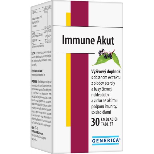 GENERICA Immune Akut cmúľacie tablety