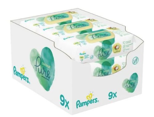 Pampers Coconut Pure 9 x 42 ks