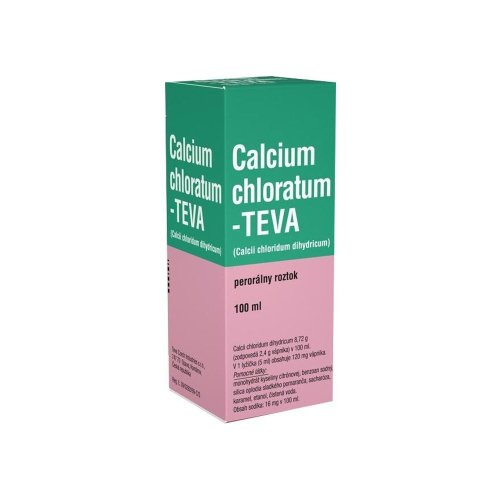 Calcium chloratum - TEVA perorálny roztok 100 ml