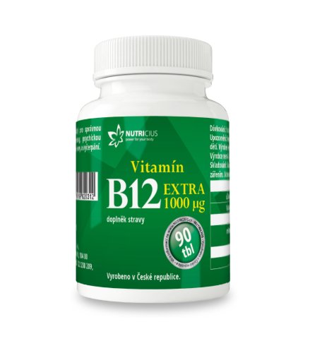 Nutricius Vitamín B12 Extra 1000 μg 90ks
