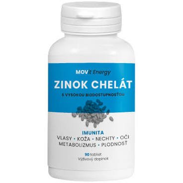MOVit Zinok Chelát 15 mg 90 tbl