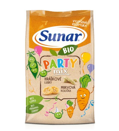 SUNÁREK Bio chrumky Party mix 45 g