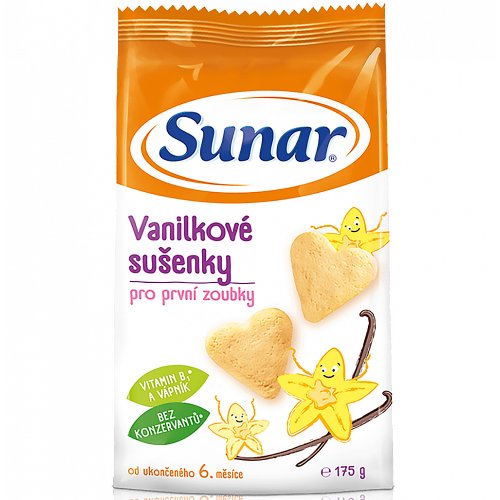 SUNÁREK Detské sušienky vanilkové 175 g