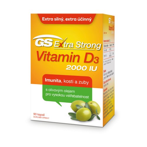 GS Extra Strong Vitamín D3 2000IU 90 cps