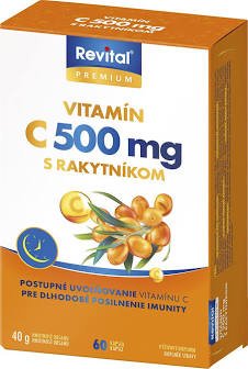 Revital PREMIUM Vitamín C 500mg s rakytníkom 60c ps