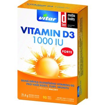Vitar Vitamín D3 1000 IU 90 ks