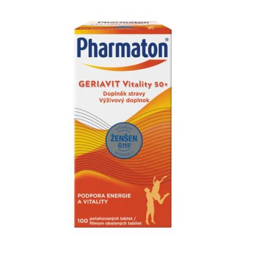 PHARMATON Geriavit vitality 50+ 100 tbl