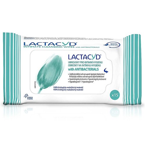 LACTACYD obrúsky Antibakteriálne 15 ks