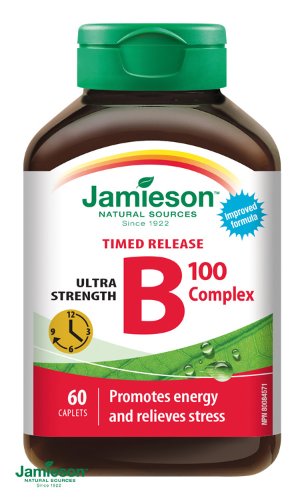 Jamieson B-komplex 100 mg s postupným uvoľňovaním 60 tbl
