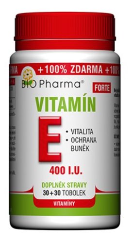 BIO Pharma Vitamín E Forte 400 I.U 30+30cps