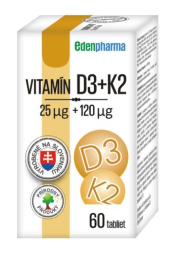 EDENPharma VITAMÍN D3 + K2 60 tbl