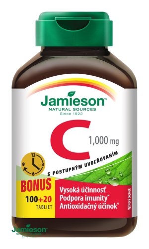 JAMIESON Vitamín C 1000 mg s postupným uvoľňovaním 100 + 20 tbl