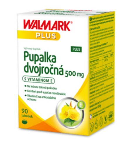WALMARK Pupalka dvojročná 500mg s vitamínom E 90cps