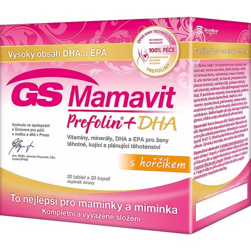GS Mamavit Prefolin+DHA 30 cps + 30 tbl