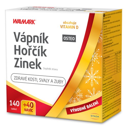 WALMARK Vápnik-Horčík-Zinok Osteo 120+60 tabliet ZADARMO