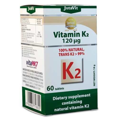 JutaVit Vitamín K2 prírodný 120 µg tbl 60 tbl