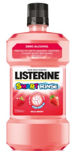LISTERINE Smart Rinse Berry ústna voda 250 ml