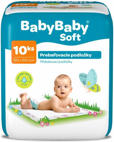 BabyBaby Soft Podložky prebaľovacie 60 x 60 10 ks