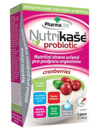 Nutrikaša probiotic - cranberries 3x60 g