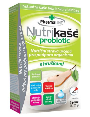Nutrikaša probiotic - s hruškami 3x60 g