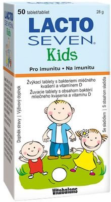 LACTOSEVEN KIDS žuvacie tablety 50 ks