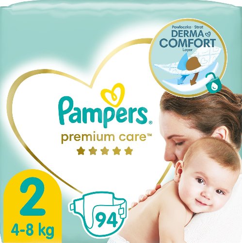 Pampers Premium Care S2 94ks, 4kg-8kg