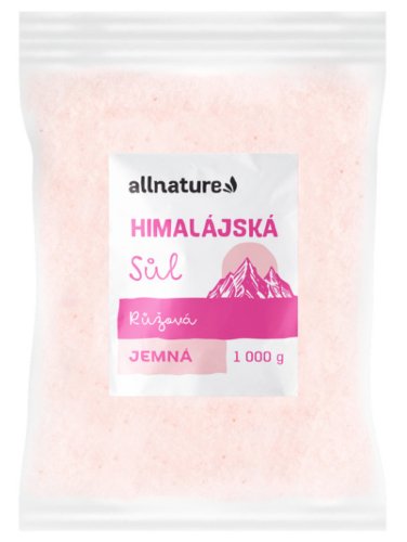 Allnature Himalájská soľ ružová jemná 1000 g