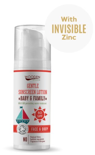 WoodenSpoon Opaľovacie telové mlieko Baby & Family SPF 50 50ml