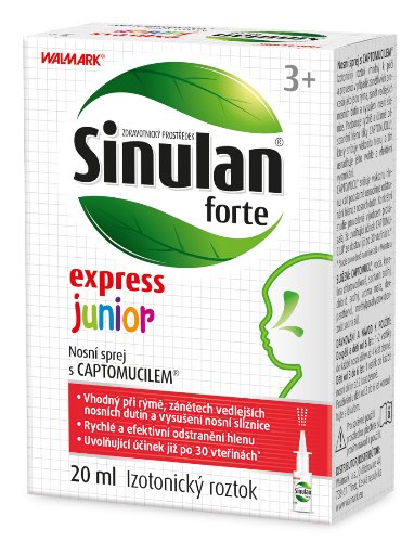 Sinulan forte express junior nosový sprej 20 ml